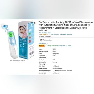 Ear/Forehead Thermometer